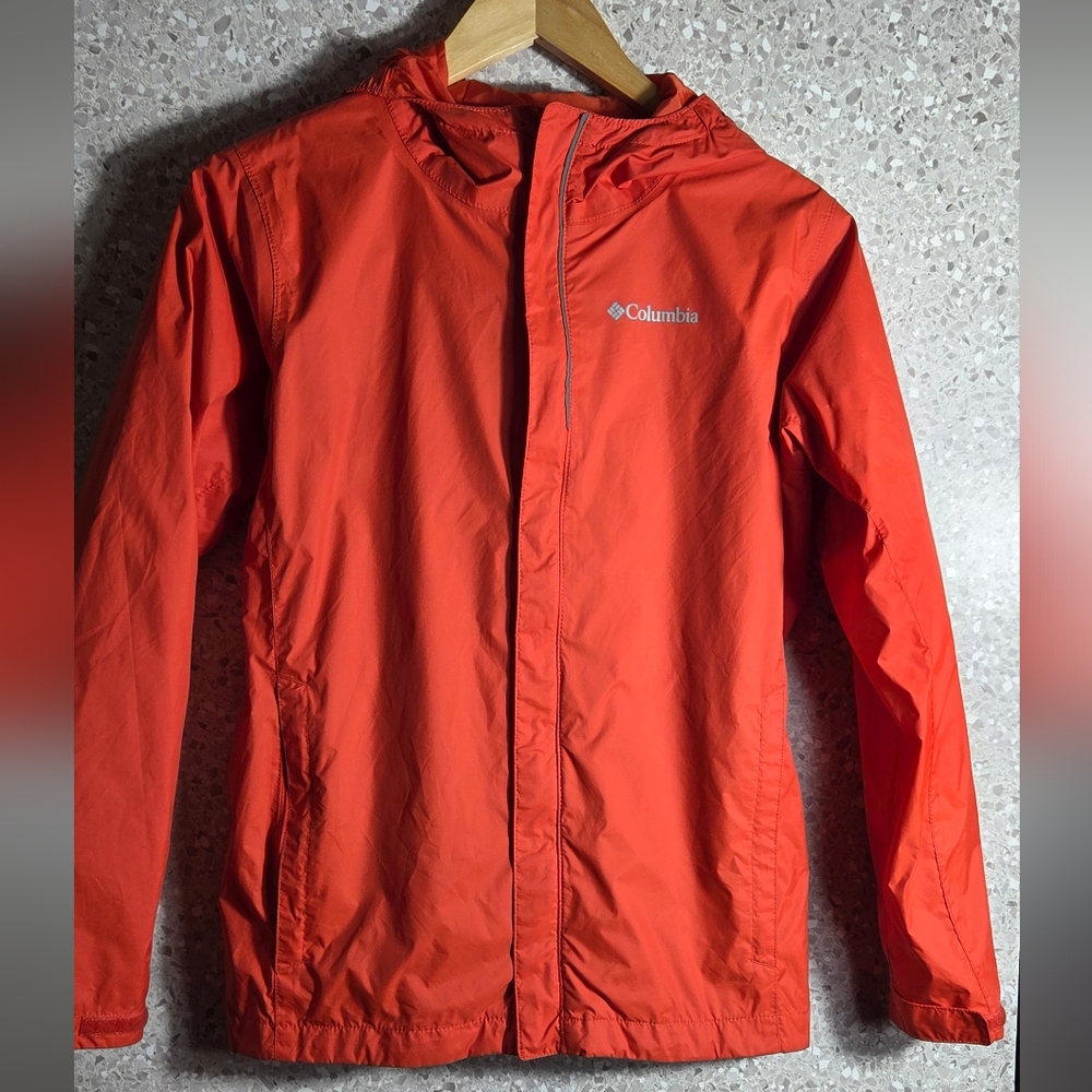 Columbia Kids  Bold Orange Rain Jacket
